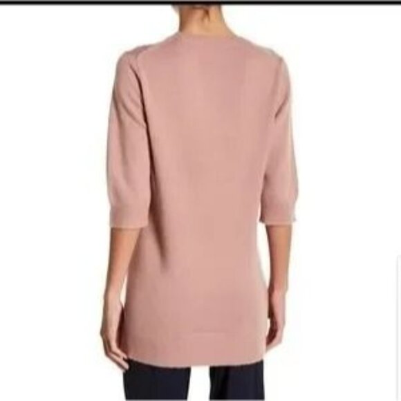 Vince Elbow 100% Cashmere Sweater Dusty Rose Size medium - Picture 2 of 7